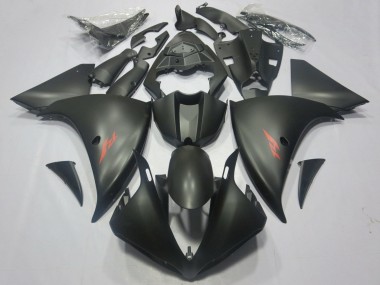 Buy 2012-2014 Yamaha YZF 1000 R1 Motorcycle Fairings - Matte Black Red Decal UK