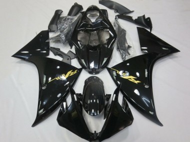 Buy 2012-2014 Yamaha YZF 1000 R1 Motorcycle Fairings - Glossy Black Gold Decals UK