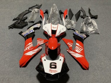 Buy 2015-2019 Yamaha YZF 1000 R1 Motorcycle Fairings - White Red Black Milwaukee UK