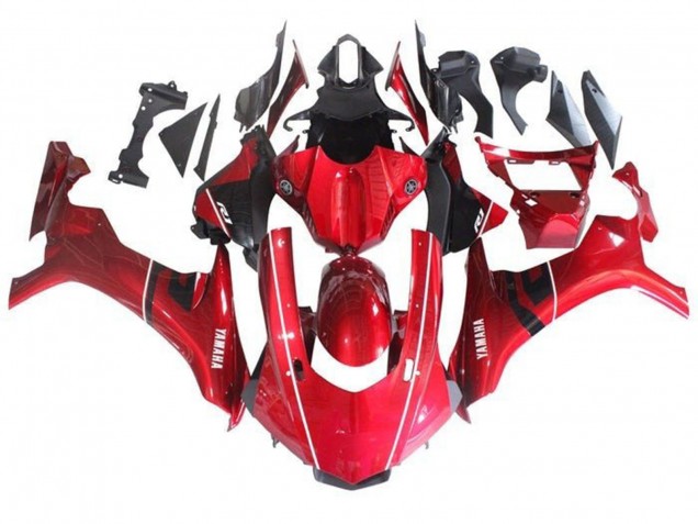 2015-2019 Yamaha YZF 1000 R1 Motorcycle Fairing - Red Black White Stripe UK