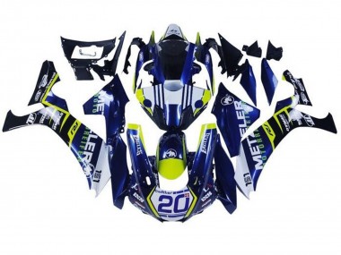 Buy 2015-2019 Yamaha YZF 1000 R1 Motorcycle Fairings - White Blue Yellow Black UK