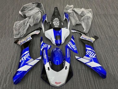 Buy 2015-2019 Yamaha YZF 1000 R1 Motorcycle Fairings - White Blue Black Milwaukee UK