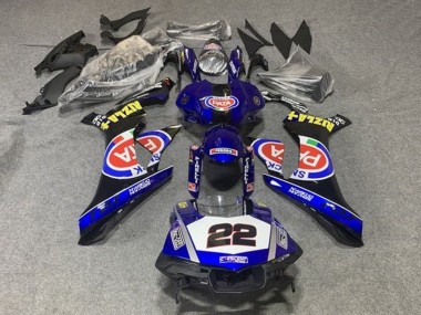 Buy 2015-2019 Yamaha YZF 1000 R1 Motorcycle Fairings - Blue White Black Red Pata 22 UK