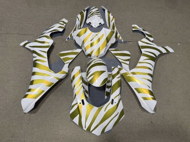 Buy 2015-2019 Yamaha YZF 1000 R1 Motorcycle Fairings - White Gold Zebra UK