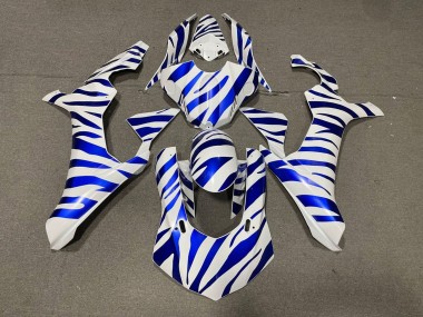 Buy 2015-2019 Yamaha YZF 1000 R1 Motorcycle Fairings - White Blue Zebra UK