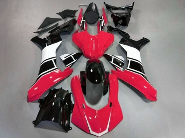 2015-2019 Yamaha YZF 1000 R1 Motorcycle Fairing - Red White Glossy Black UK