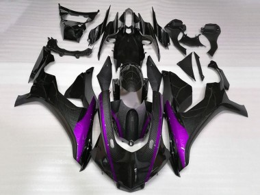 Buy 2015-2019 Yamaha YZF 1000 R1 Motorcycle Fairings - Faux Carbon Fiber Purple UK