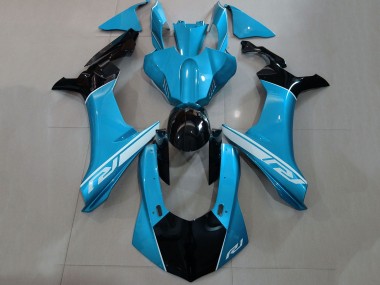 Buy 2015-2019 Yamaha YZF 1000 R1 Motorcycle Fairings - Blue Silver Glossy Black UK