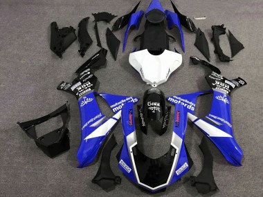 Buy 2015-2019 Yamaha YZF 1000 R1 Motorcycle Fairings - Blue White Glossy Black UK