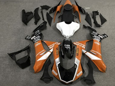Buy 2015-2019 Yamaha YZF 1000 R1 Motorcycle Fairings - Orange White Glossy Black UK