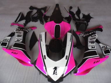 Buy 2015-2019 Yamaha YZF 1000 R1 Motorcycle Fairings - Pink White Glossy Black Motul YSP UK