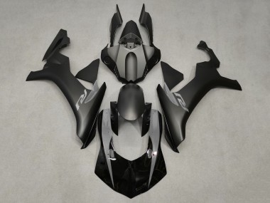 Buy 2015-2019 Yamaha YZF 1000 R1 Motorcycle Fairings - Matte Black Glossy Black UK