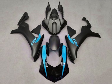 Buy 2015-2019 Yamaha YZF 1000 R1 Motorcycle Fairings - Matte Black Glossy Black Light Blue UK