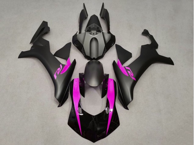 2015-2019 Yamaha YZF 1000 R1 Motorcycle Fairings - Matte Black Glossy Black Pink UK