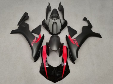 Buy 2015-2019 Yamaha YZF 1000 R1 Motorcycle Fairings - Matte Black Glossy Black Red UK