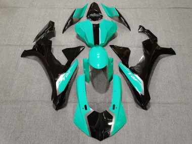 Buy 2015-2019 Yamaha YZF 1000 R1 Motorcycle Fairings - Turquoise Blue Glossy Black UK
