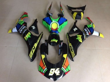 Buy 2015-2019 Yamaha YZF 1000 R1 Motorcycle Fairings - Green Blue Yellow Black Red Color Wheel 94 UK