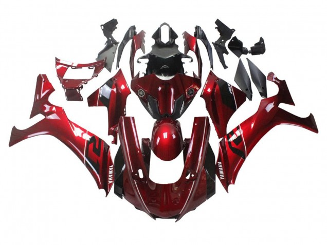 2020-2025 Yamaha YZF 1000 R1 Motorcycle Fairings - Red White Black Stripe UK