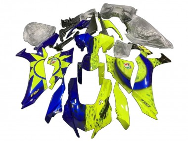 Buy 2020-2025 Yamaha YZF 1000 R1 Motorcycle Fairings - Blue Yellow Sun Moon UK