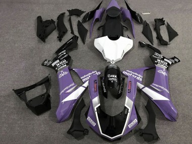 Buy 2020-2025 Yamaha YZF 1000 R1 Motorcycle Fairings - Purple White Glossy Black Sam UK