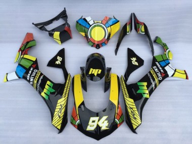 Buy 2020-2025 Yamaha YZF 1000 R1 Motorcycle Fairings - White Blue Green Yellow Black Color Wheel 94 UK