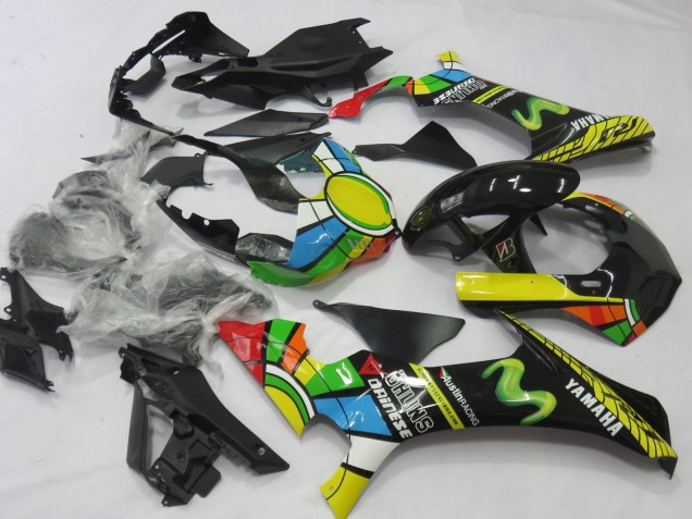2020-2025 Yamaha YZF 1000 R1 Motorcycle Fairings - White Blue Green Yellow Red Black Color Wheel MoviStar UK