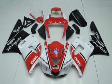 Buy 1998-1999 Yamaha YZF 1000 R1 Motorcycle Fairings - Red White Glossy Black Petronas Yamalube UK