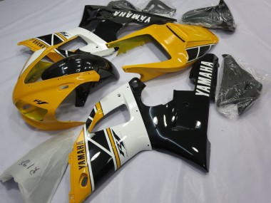 Buy 1998-1999 Yamaha YZF 1000 R1 Motorcycle Fairings - Yellow White Glossy Black UK