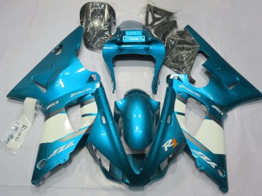 Buy 2000-2001 Yamaha YZF 1000 R1 Motorcycle Fairings - Blue White Silver UK