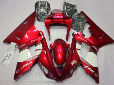 Buy 2000-2001 Yamaha YZF 1000 R1 Motorcycle Fairings - Red White Silver UK