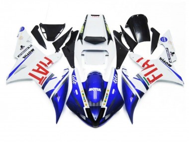 Buy 2002-2003 Yamaha YZF 1000 R1 Motorcycle Fairings - White Blue Red Fiat Motul UK
