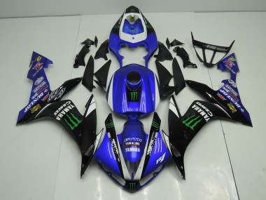 Buy 2004-2006 Yamaha YZF 1000 R1 Motorcycle Fairings - Blue White Black Green Monster Energy UK