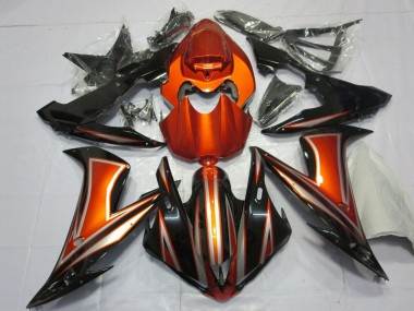 Buy 2004-2006 Yamaha YZF 1000 R1 Motorcycle Fairings - Orange Glossy Black UK