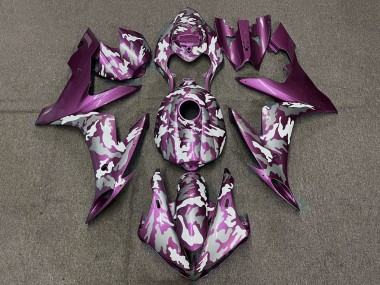 Buy 2004-2006 Yamaha YZF 1000 R1 Motorcycle Fairings - Light Purple White Grey Camouflage UK