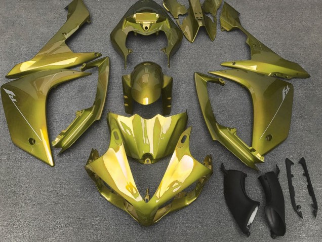 2007-2008 Yamaha YZF 1000 R1 Motorcycle Fairings - Yellow Olive UK
