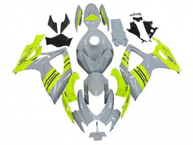 Buy 2006-2007 Suzuki GSXR 600 / GSXR 750 Motorcycle Fairings - Grey Neon Yellow UK