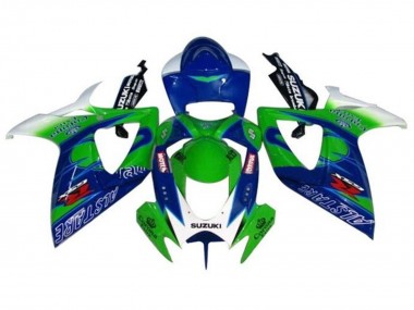 Buy 2006-2007 Suzuki GSXR 600 / GSXR 750 Motorcycle Fairings - White Blue Green Alstare UK
