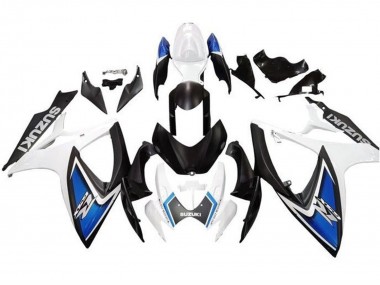 Buy 2006-2007 Suzuki GSXR 600 / GSXR 750 Motorcycle Fairings - White Blue Matte Black UK
