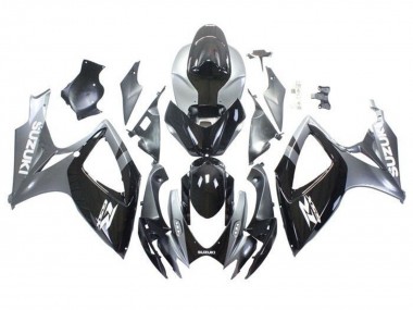 Buy 2006-2007 Suzuki GSXR 600 / GSXR 750 Motorcycle Fairings - Silver Glossy Black White UK