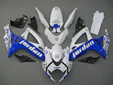 Buy 2006-2007 Suzuki GSXR 600 / GSXR 750 Motorcycle Fairings - White Blue Jordan UK