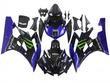 Buy 2006-2007 Yamaha YZF R6 Motorcycle Fairings - Blue Black Green Monster UK