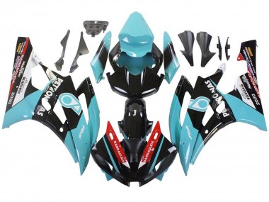 Buy 2006-2007 Yamaha YZF R6 Motorcycle Fairings - Light Blue Red White Black Petronas UK