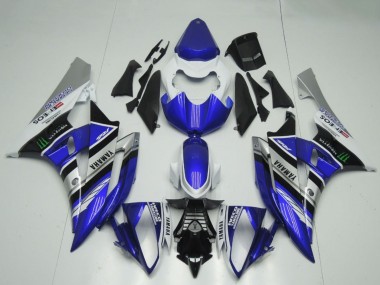 Buy 2006-2007 Yamaha YZF R6 Motorcycle Fairings - White Blue Silver Black ENEOS Monster UK
