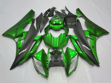 Buy 2006-2007 Yamaha YZF R6 Motorcycle Fairings - Green Matte Black UK