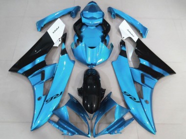 Buy 2006-2007 Yamaha YZF R6 Motorcycle Fairings - White Light Blue Black UK