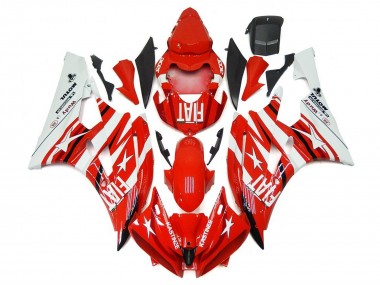 Buy 2006-2007 Yamaha YZF R6 Motorcycle Fairings - White Red Fiat Star Michelin Motul UK