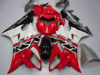 Buy 2006-2007 Yamaha YZF R6 Motorcycle Fairings - Red White Glossy Black Michelin Motul UK
