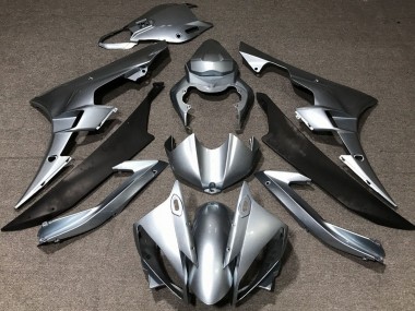 Buy 2006-2007 Yamaha YZF R6 Motorcycle Fairings - Silver Matte Black UK