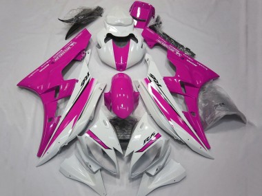 Buy 2006-2007 Yamaha YZF R6 Motorcycle Fairings - White Pink UK
