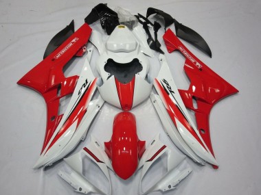Buy 2006-2007 Yamaha YZF R6 Motorcycle Fairings - White Red UK